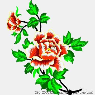 svg矢量绣花图下载