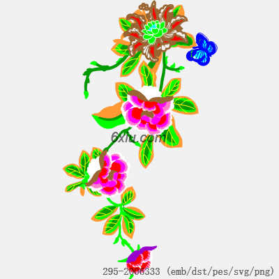 svg矢量绣花图下载