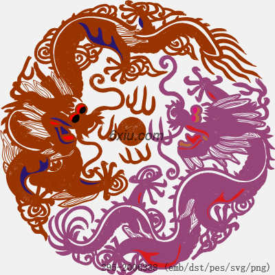 svg矢量绣花图下载