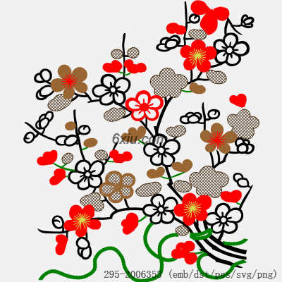 svg矢量绣花图下载
