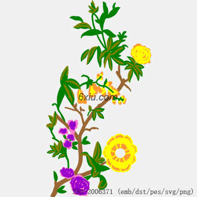 svg矢量绣花图下载