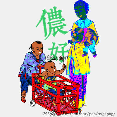 svg矢量绣花图下载