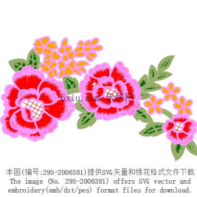 svg矢量绣花图下载