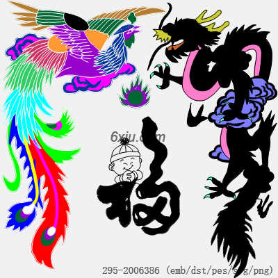svg矢量绣花图下载