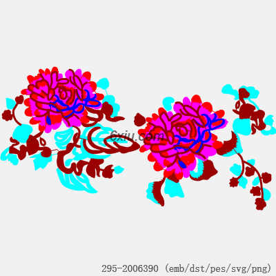 svg矢量绣花图下载