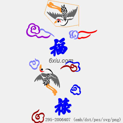 svg矢量绣花图下载