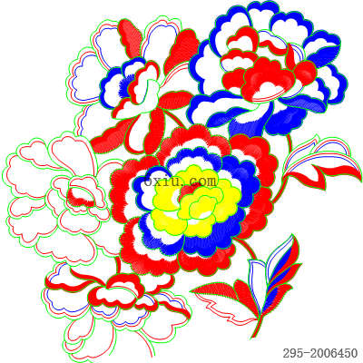 svg矢量绣花图下载