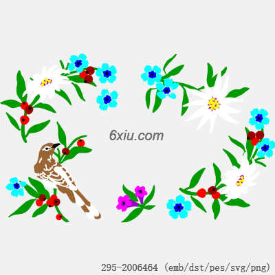svg矢量绣花图下载