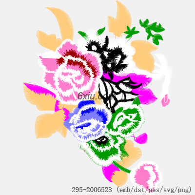 svg矢量绣花图下载
