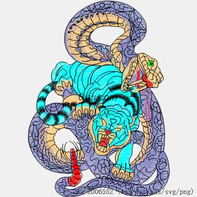 svg矢量绣花图下载