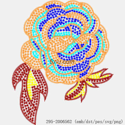 svg矢量绣花图下载