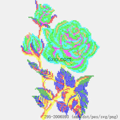 svg矢量绣花图下载