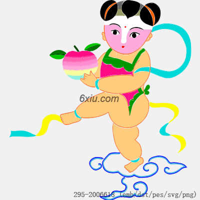 svg矢量绣花图下载