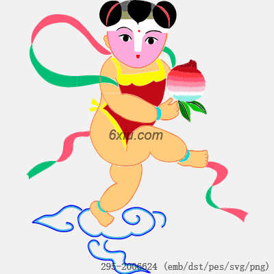 svg矢量绣花图下载