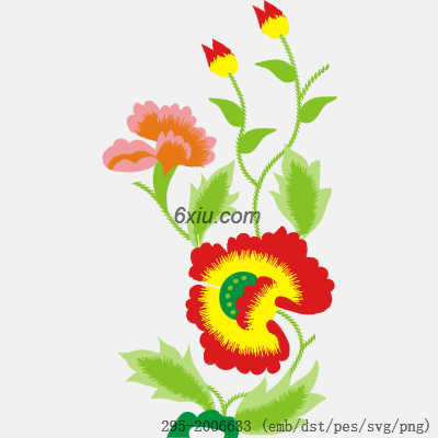 svg矢量绣花图下载