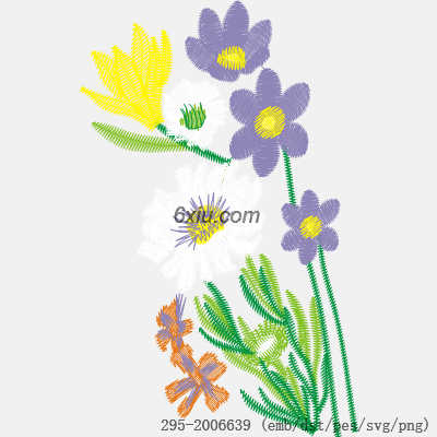 svg矢量绣花图下载