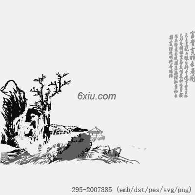 svg矢量绣花图下载