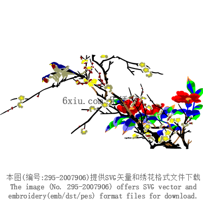 svg矢量绣花图下载