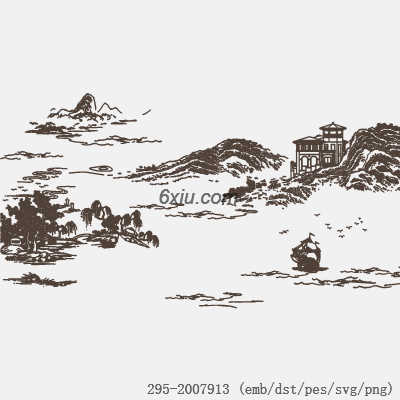 svg矢量绣花图下载