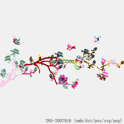 svg矢量绣花图下载