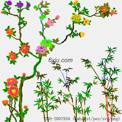 svg矢量绣花图下载