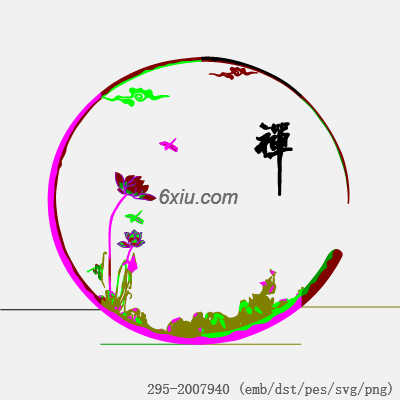 svg矢量绣花图下载