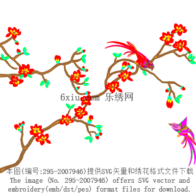 svg矢量绣花图下载
