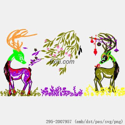 svg矢量绣花图下载