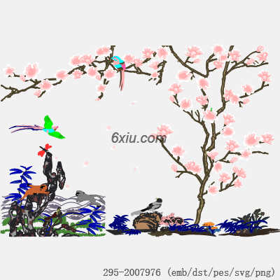 svg矢量绣花图下载