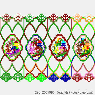 svg矢量绣花图下载
