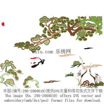 svg矢量绣花图下载
