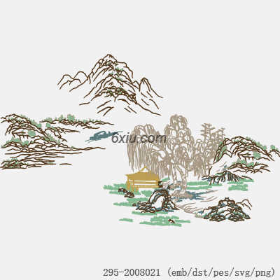 svg矢量绣花图下载