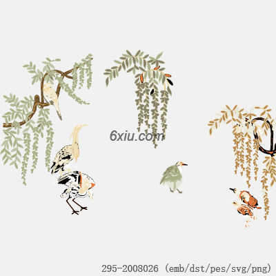 svg矢量绣花图下载
