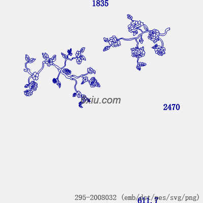svg矢量绣花图下载