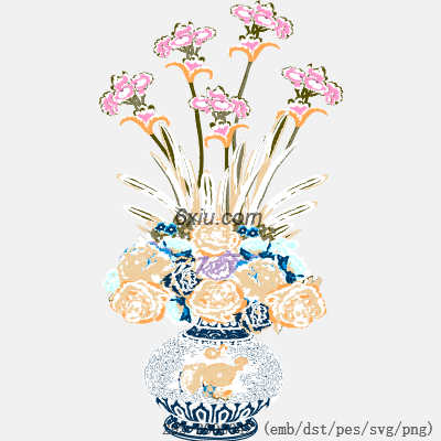 svg矢量绣花图下载