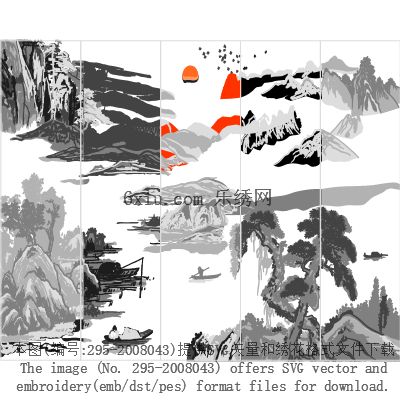 svg矢量绣花图下载