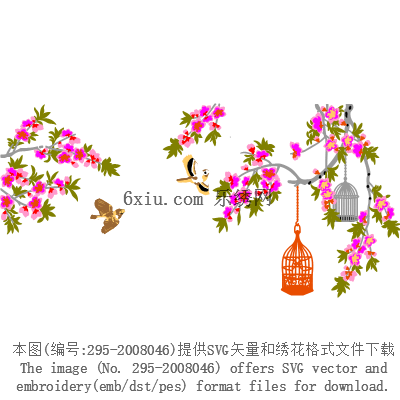 svg矢量绣花图下载