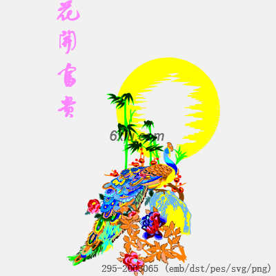 svg矢量绣花图下载