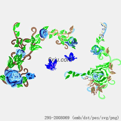 svg矢量绣花图下载