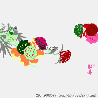 svg矢量绣花图下载