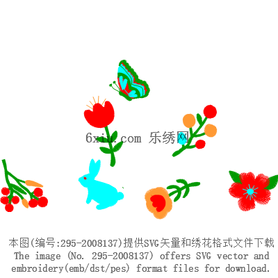 svg矢量绣花图下载