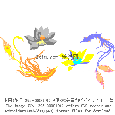 svg矢量绣花图下载