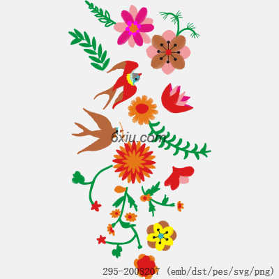 svg矢量绣花图下载