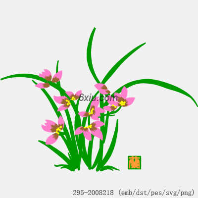 svg矢量绣花图下载