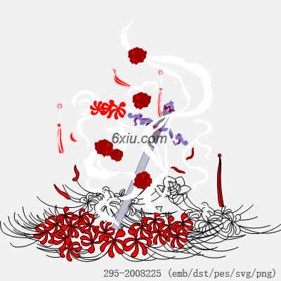 svg矢量绣花图下载