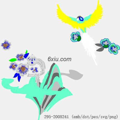 svg矢量绣花图下载