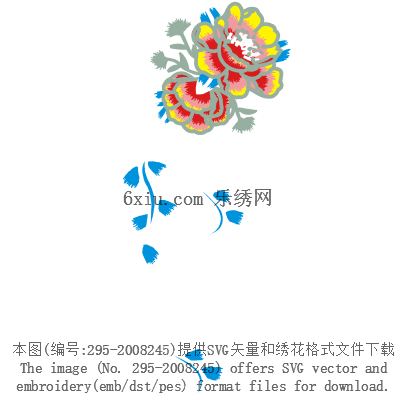 svg矢量绣花图下载