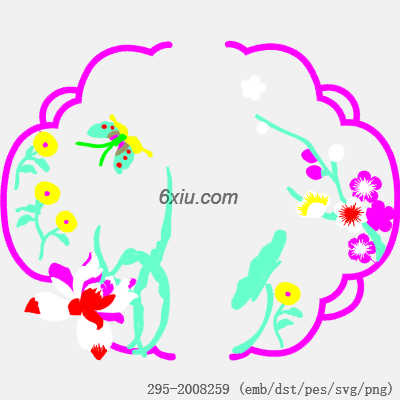 svg矢量绣花图下载