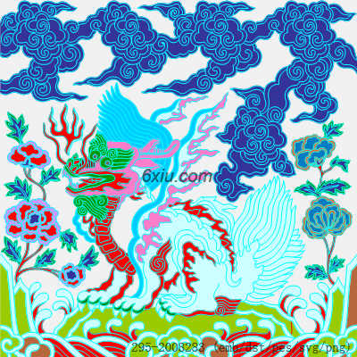 svg矢量绣花图下载