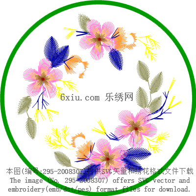 svg矢量绣花图下载
